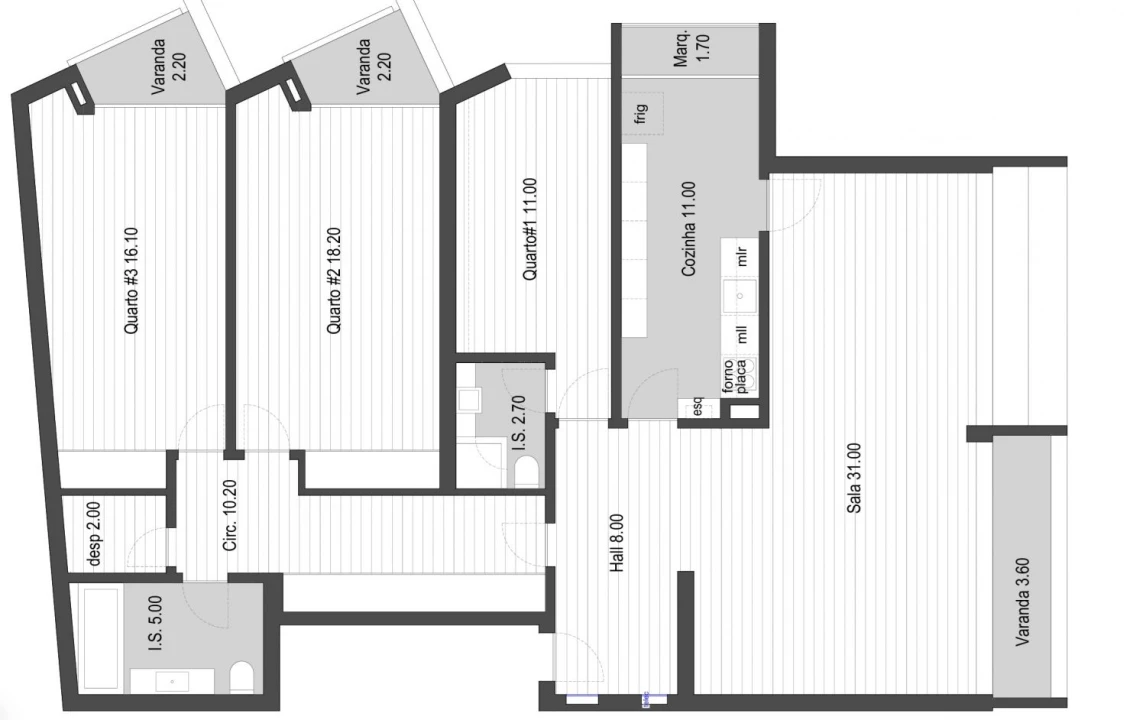 Apartamento T3 para Arrendamento em Cascais e Estoril Foto 18
