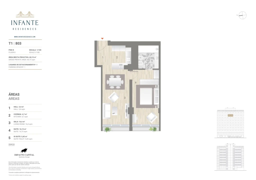 Apartamento T2 para Venda em Estrela Foto 16