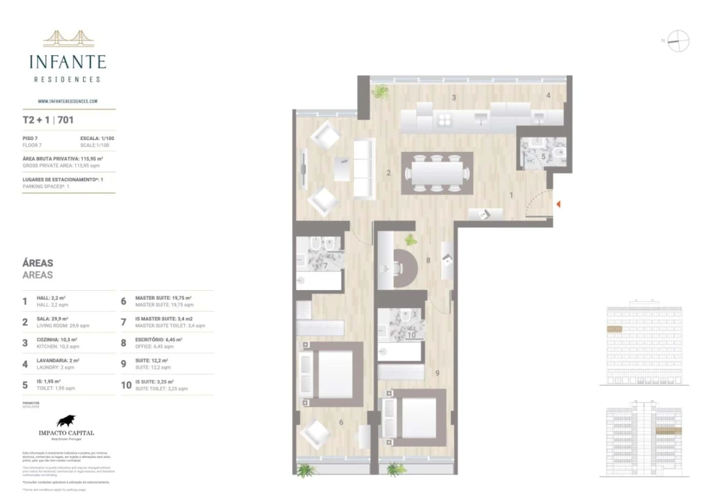 Apartamento T2 para Venda em Estrela Foto 16