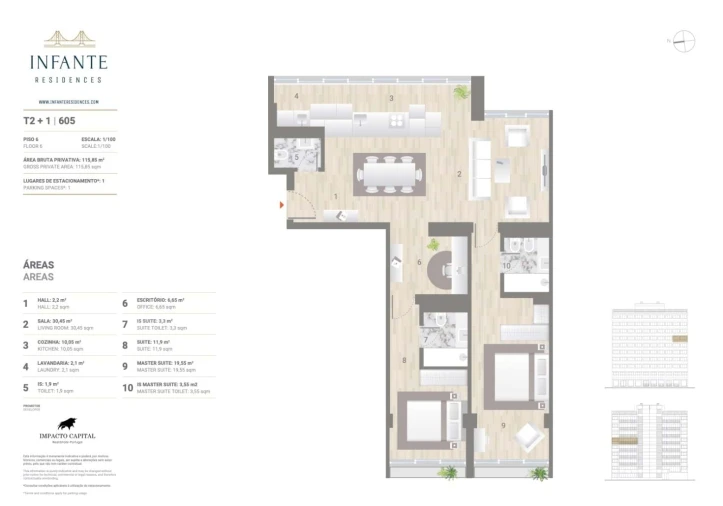 Apartamento T2 para Venda em Estrela Foto 16