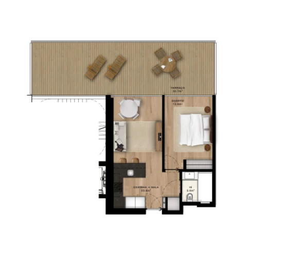 Apartamento T1 para Venda em Amora Planta 1