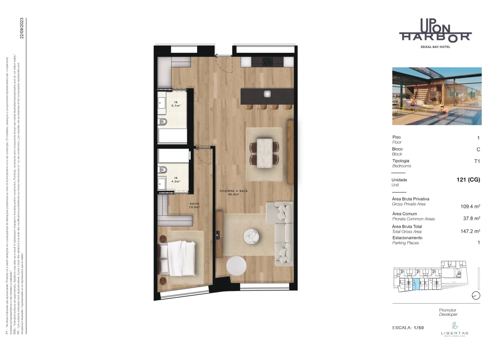 Apartamento T1 para Venda em Amora Foto 10