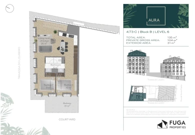 Apartamento T3 para Venda em Santo António