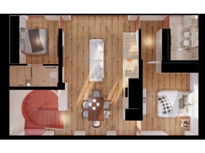 Apartamento T3 para Venda em Ajuda Planta 1