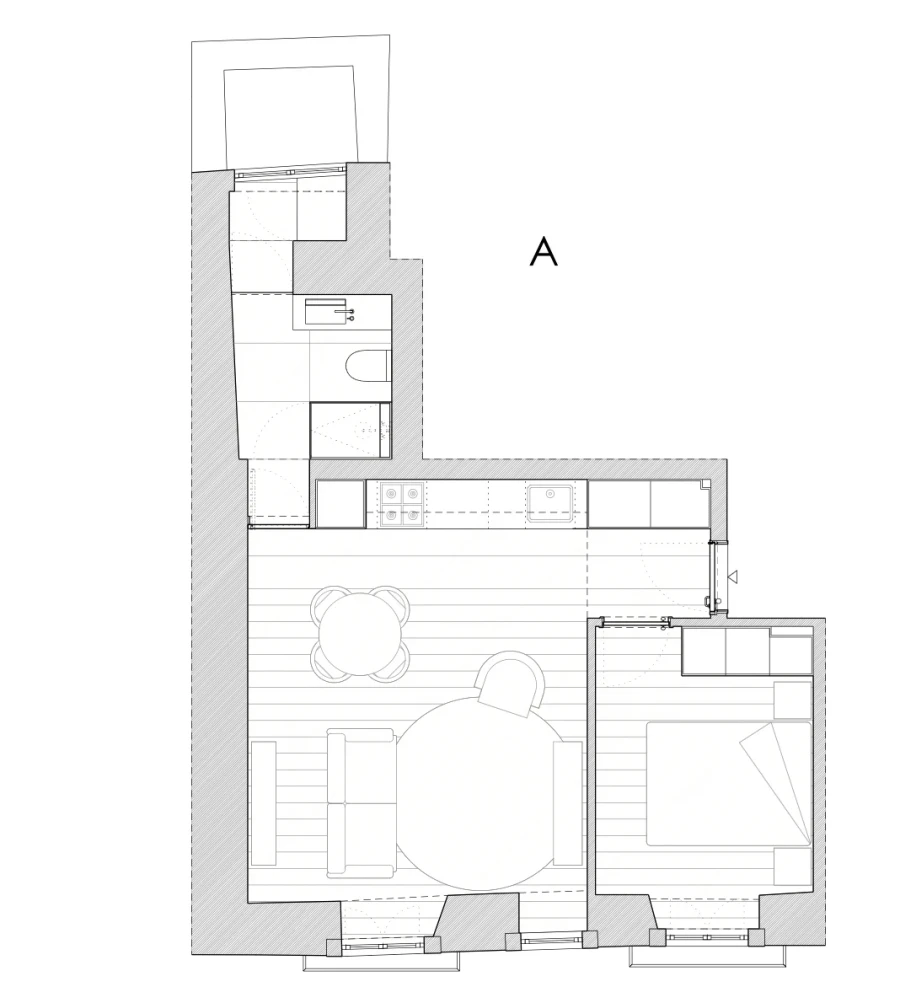 Apartamento T1 para Venda em Estrela Planta 1