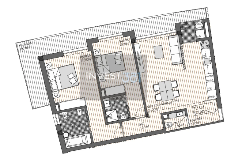 Apartamento T2 para Venda em Paranhos Foto 15