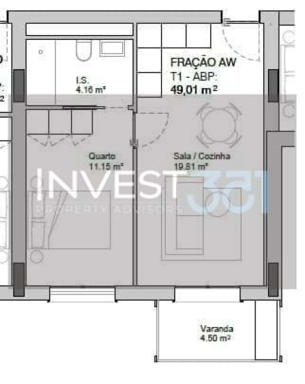 Apartamento T1 para Venda em Paranhos Foto 8