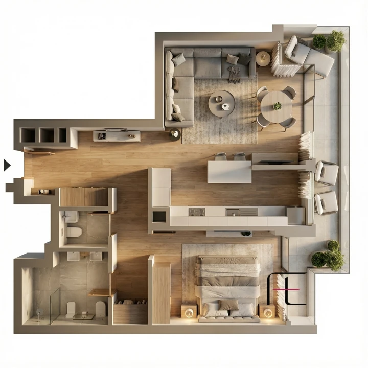 Apartamento T1 para Venda em Canidelo Foto 5