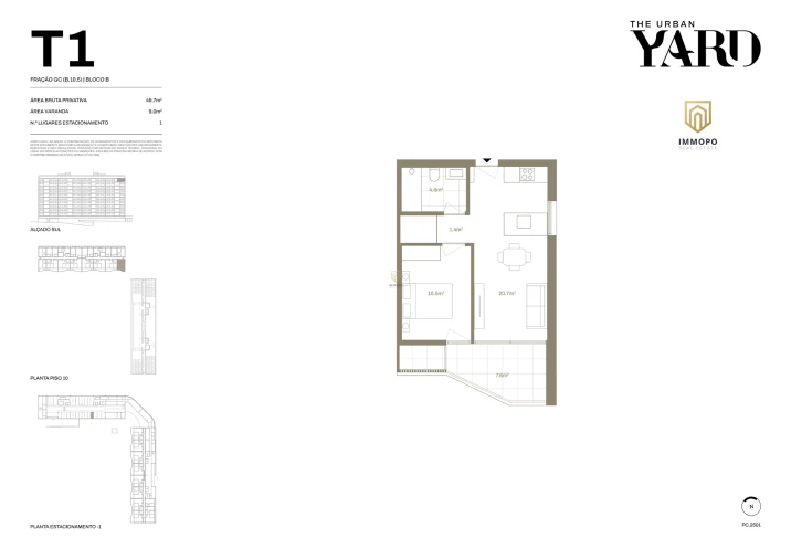 Apartamento T1 para Venda em Santa Marinha e São Pedro da Afurada Foto 11