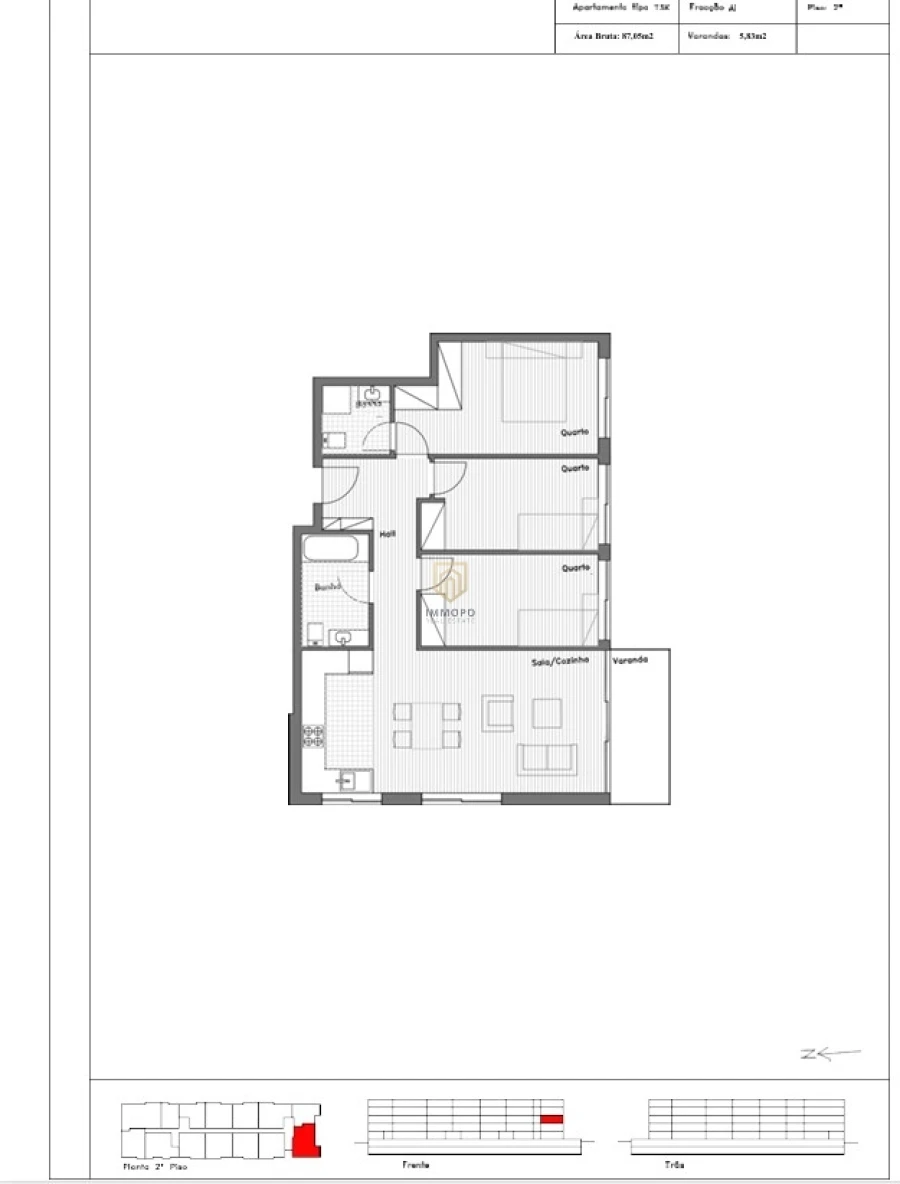 Apartamento T3 para Venda em Canidelo Foto 20