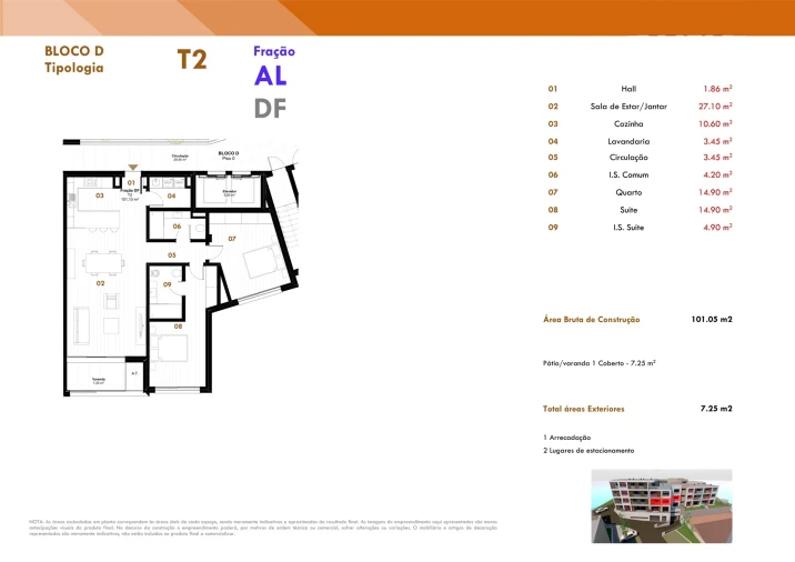 Apartamento T2 para Venda em Estreito de Camara de Lobos Foto 17