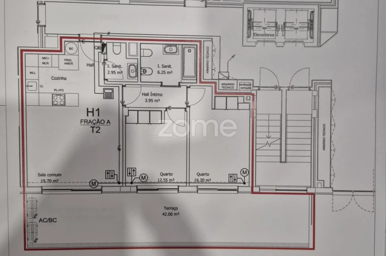 Apartamento T2 para Venda em Bougado (São Martinho e Santiago) Foto 35