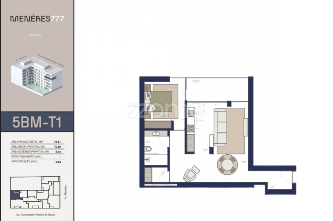 Apartamento T1 para Venda em Matosinhos e Leça da Palmeira Foto 1