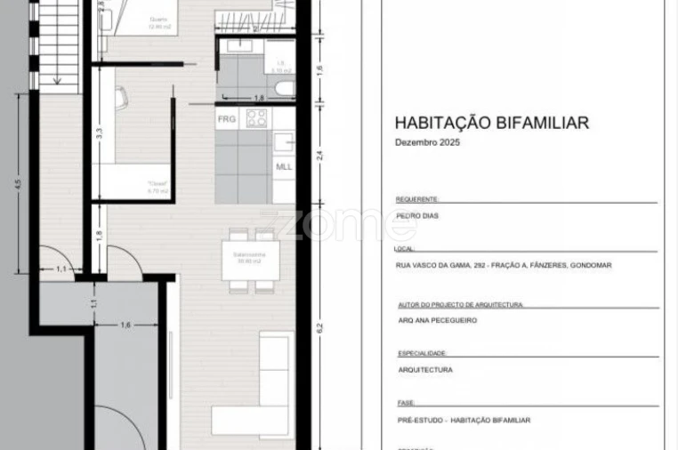 Apartamento T2 para Venda em Fânzeres e São Pedro da Cova Foto 8