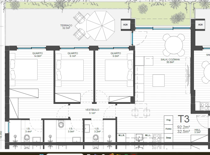 Apartamento T3 para Venda em Cidade da Maia Foto 10