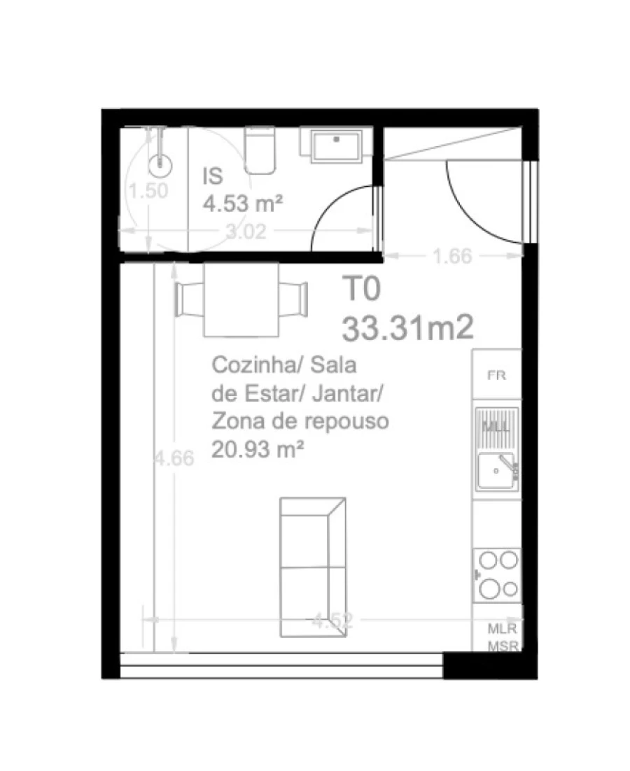 Apartamento para Venda em Custóias, Leça do Balio e Guifões Planta 1