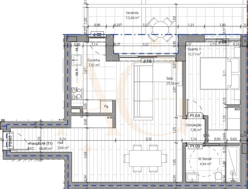 Apartamento T1 para Venda em Conceição e Cabanas de Tavira Foto 12
