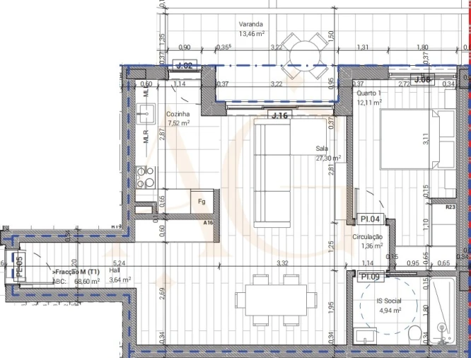 Apartamento T1 para Venda em Conceição e Cabanas de Tavira Foto 12