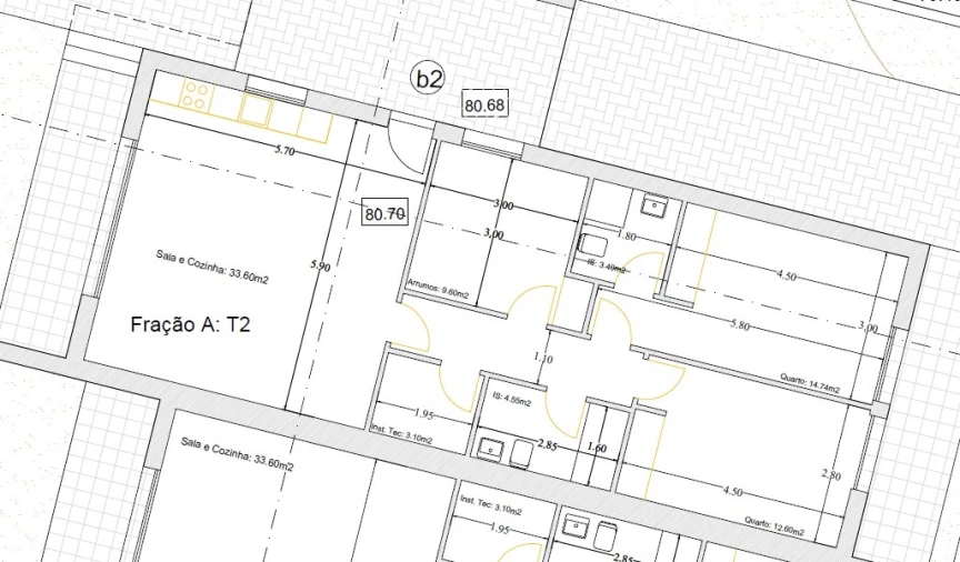 Moradia T2 para Venda em Geraz do Lima (Santa Maria, Santa Leocádia, Moreira), Deão Planta 1