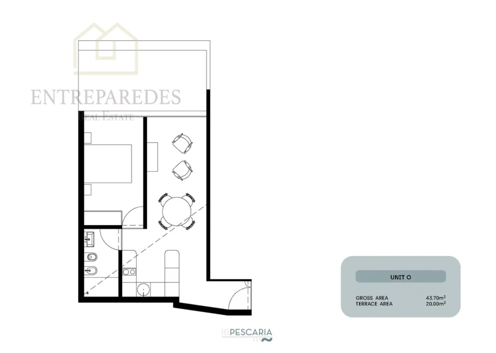 Apartamento T1 para Venda em Santa Marinha e São Pedro da Afurada Foto 20