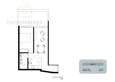 Apartamento T1 para Venda em Santa Marinha e São Pedro da Afurada