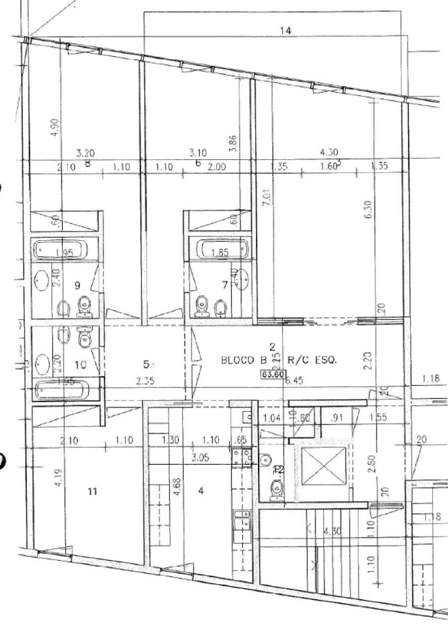 Apartamento T3 para Arrendamento em São Vicente Planta 1