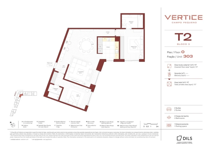 Apartamento T2 para Venda em Areeiro Planta 1