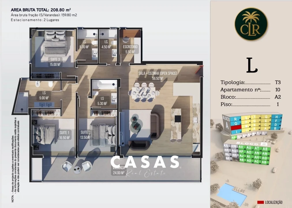 Apartamento T3 para Venda em Calheta Foto 7