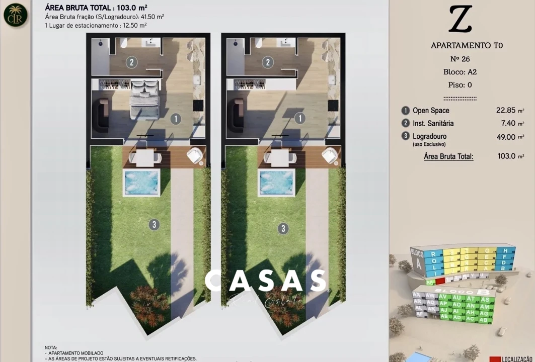 Apartamento T0 para Venda em Calheta Foto 8