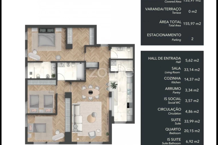 Apartamento T3 para Venda em Cascais e Estoril Foto 10