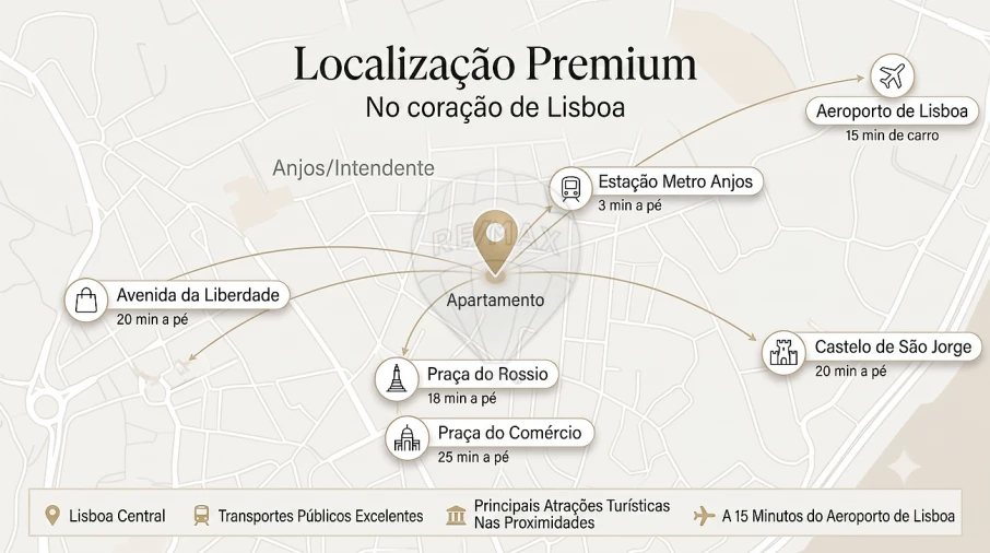 Apartamento T3 para Venda em Arroios Foto 21