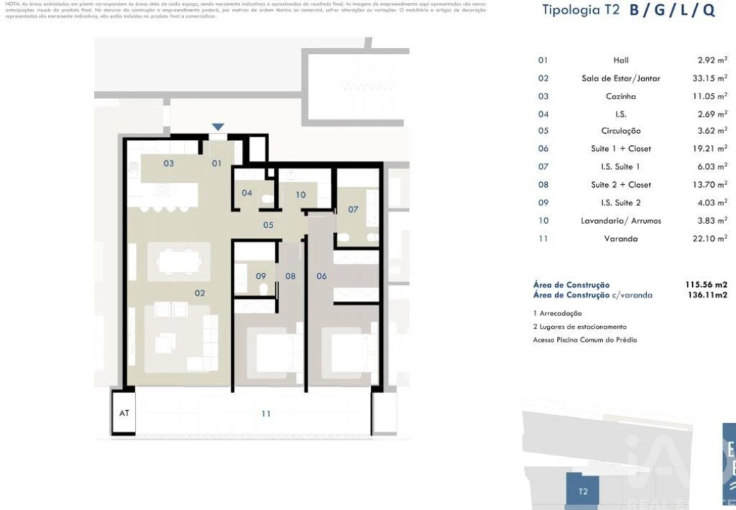 Apartamento T2 para Venda em Camara de Lobos Foto 12