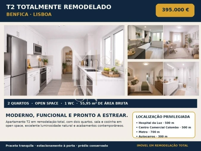 Apartamento T2 para Venda em Benfica Foto 31