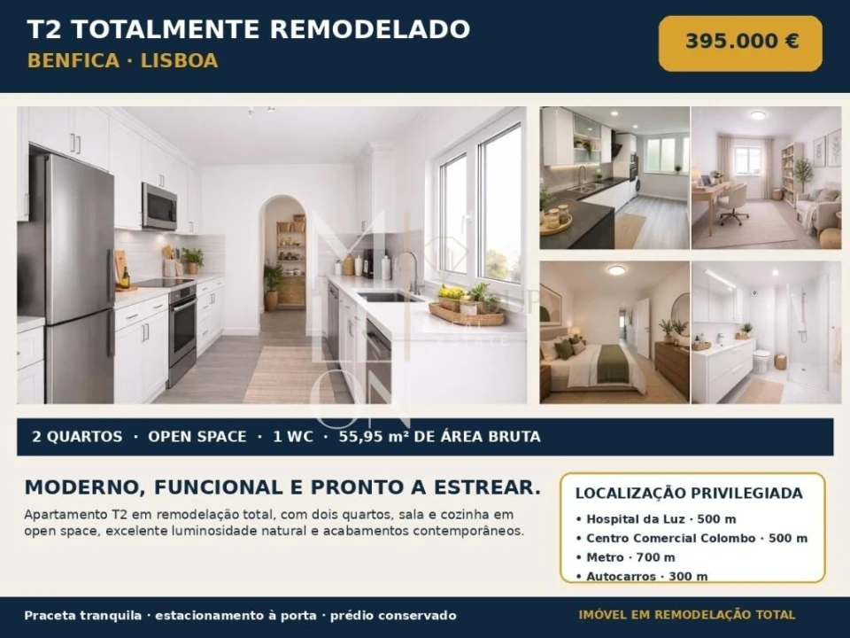 Apartamento T2 para Venda em Benfica Foto 31