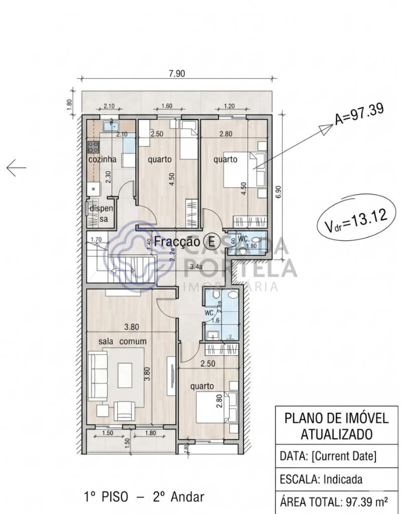 Apartamento T3 para Venda em Viseu Foto 6