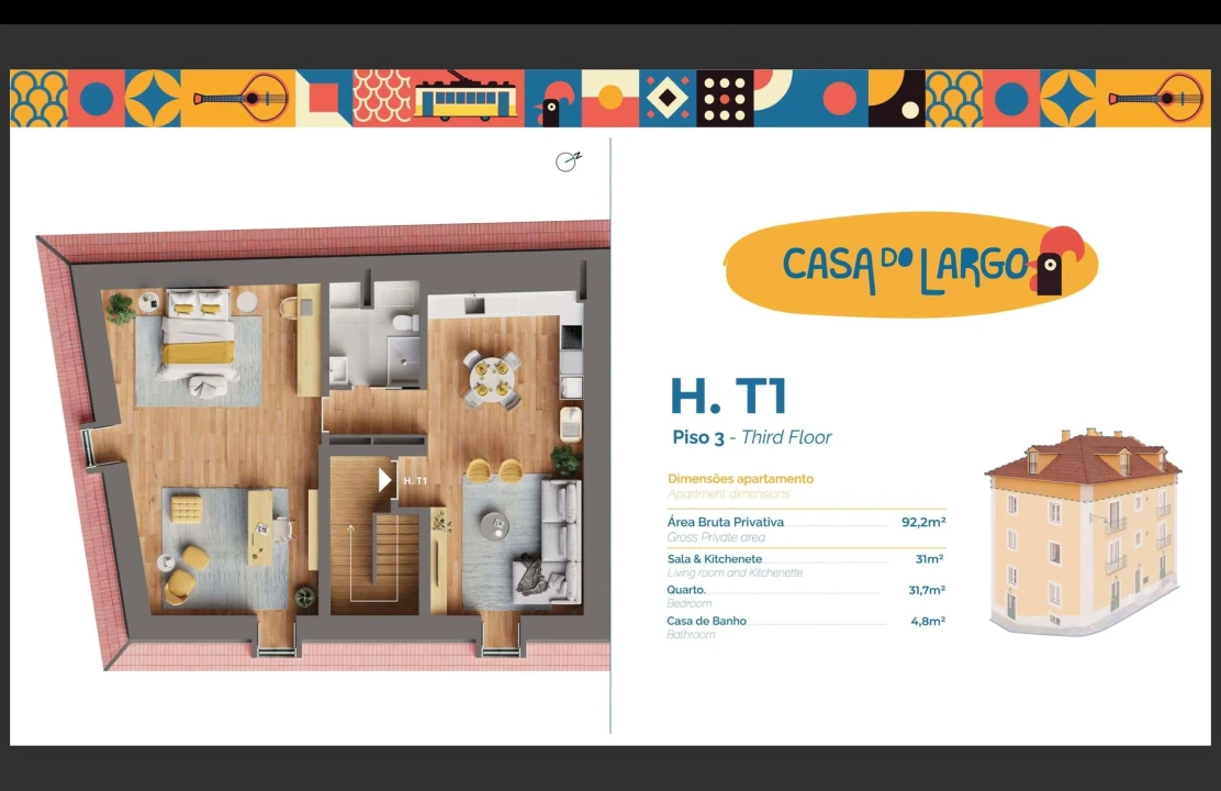 Apartamento T1 para Venda em Arroios Foto 25