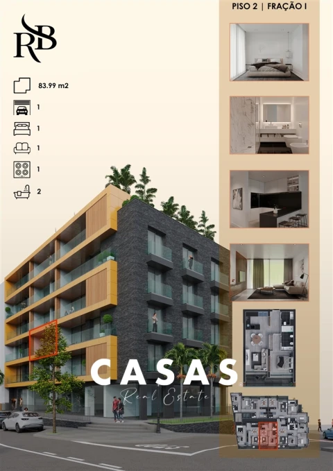 Apartamento T1 para Venda em Ribeira Brava