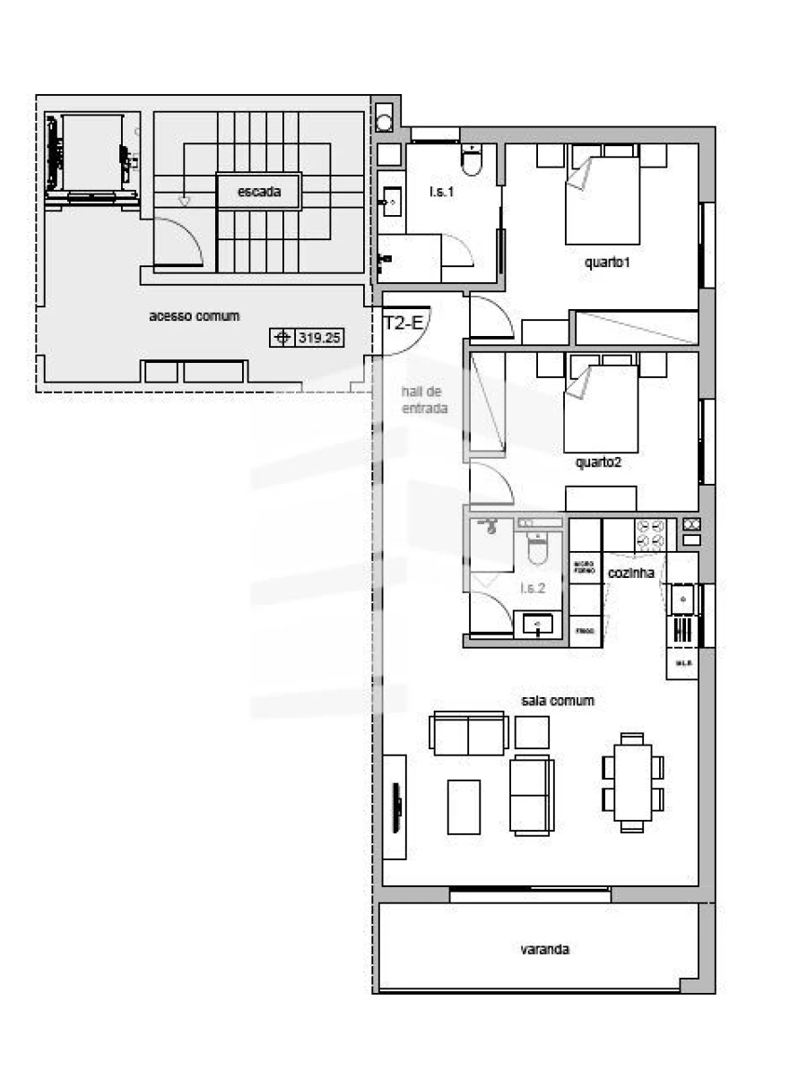 Apartamento T2 para Venda em Santo Antonio Foto 8