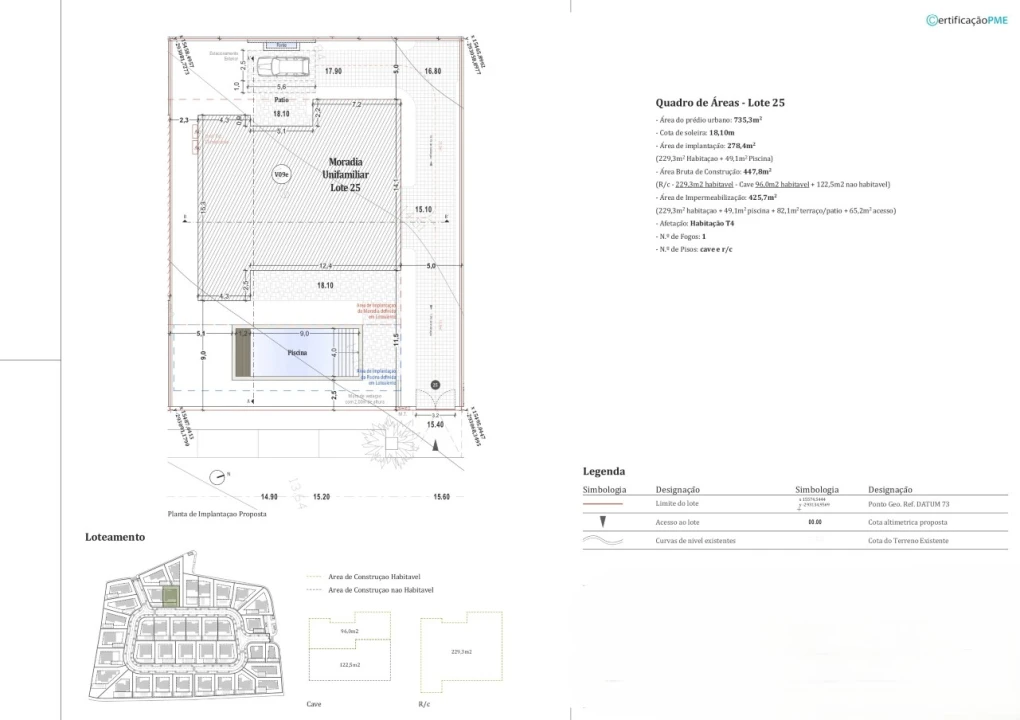 Moradia T5 para Venda em Montenegro Planta 2