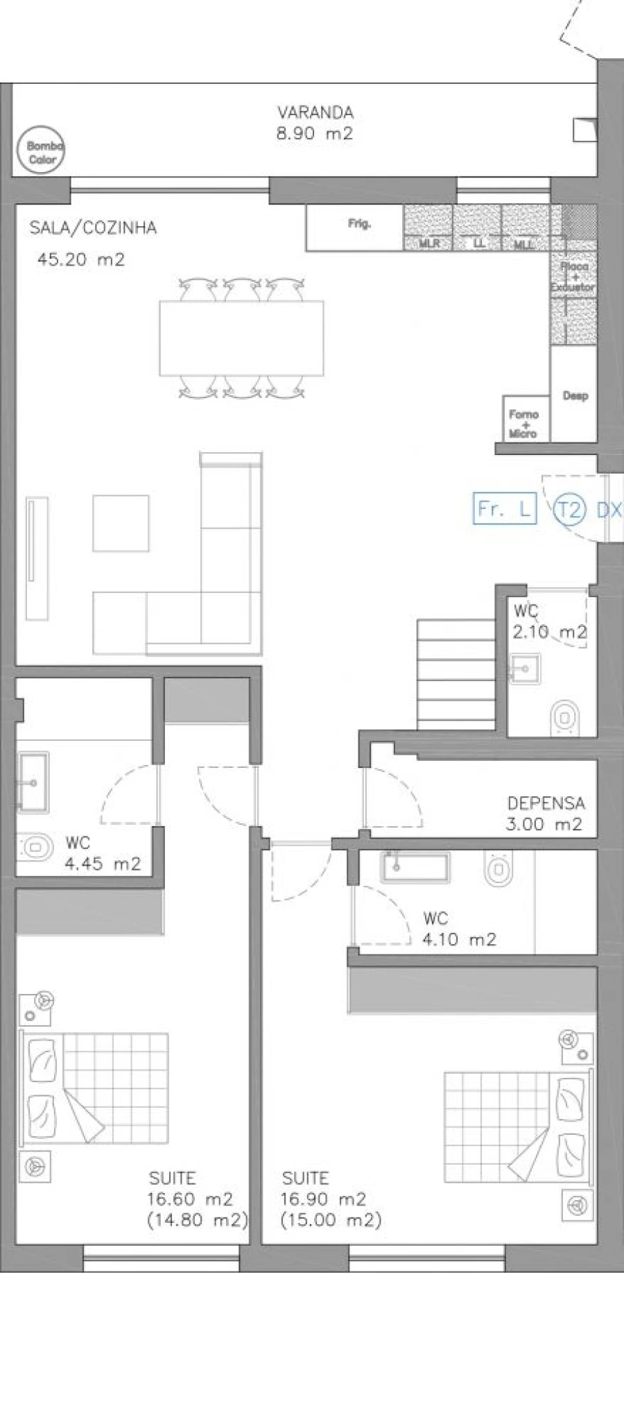 Apartamento T2 para Venda em Esgueira Planta 1