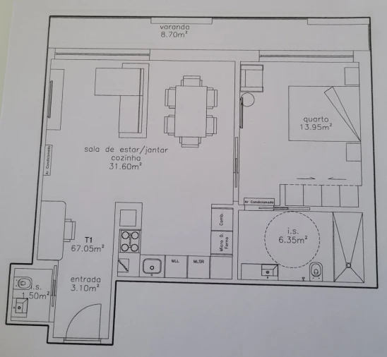 Apartamento T1 para Venda em Glória e Vera Cruz Foto 11