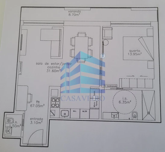 Apartamento T1 para Venda em Glória e Vera Cruz Foto 10