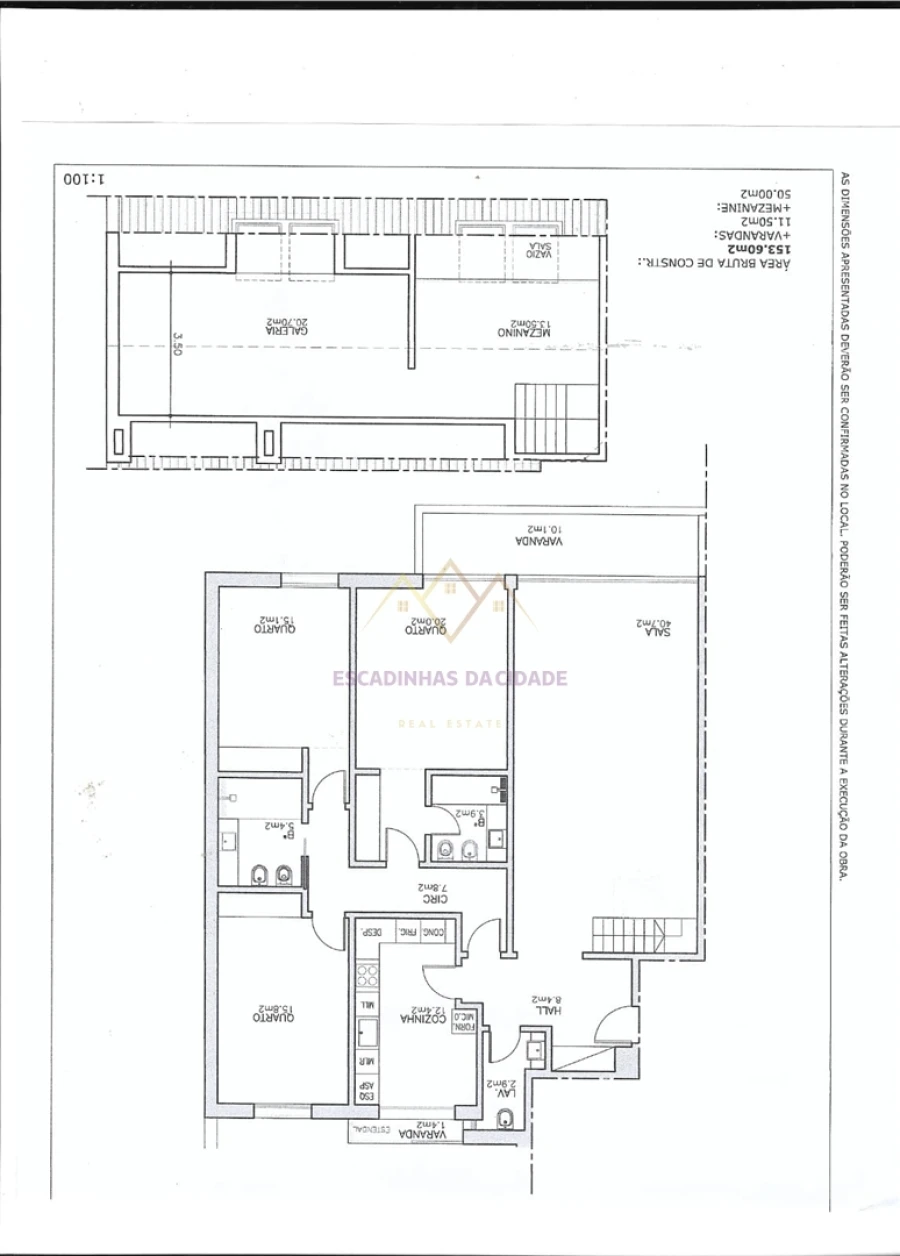 Apartamento T4 para Venda em Carcavelos e Parede Planta 1