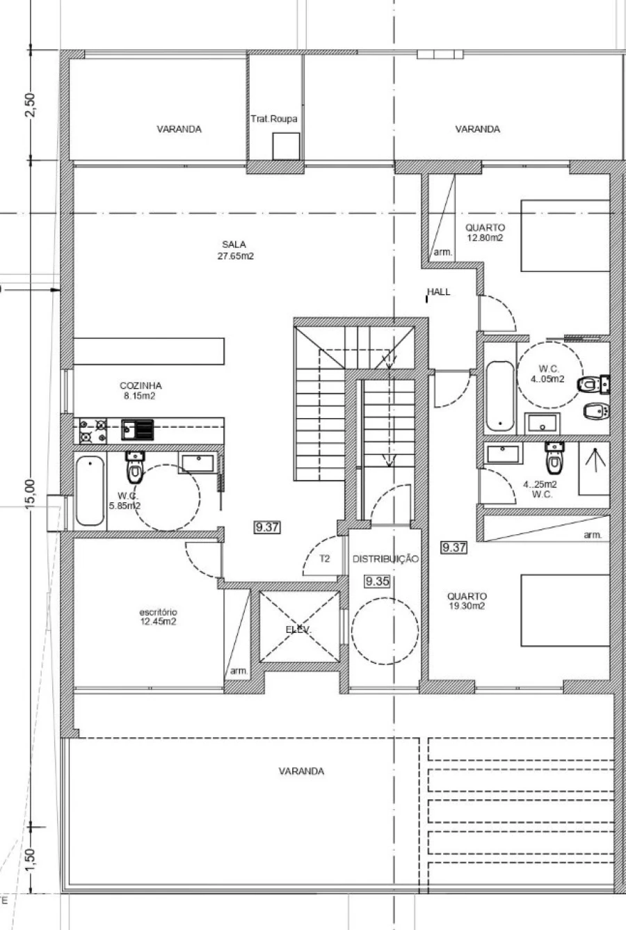 Apartamento T3 para Venda em Gafanha da Encarnação Planta 1