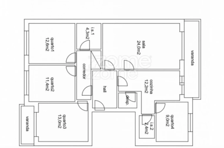 Apartamento T4 para Venda em Santo Tirso, Couto (Santa Cristina e São Miguel) e Burgães Foto 23