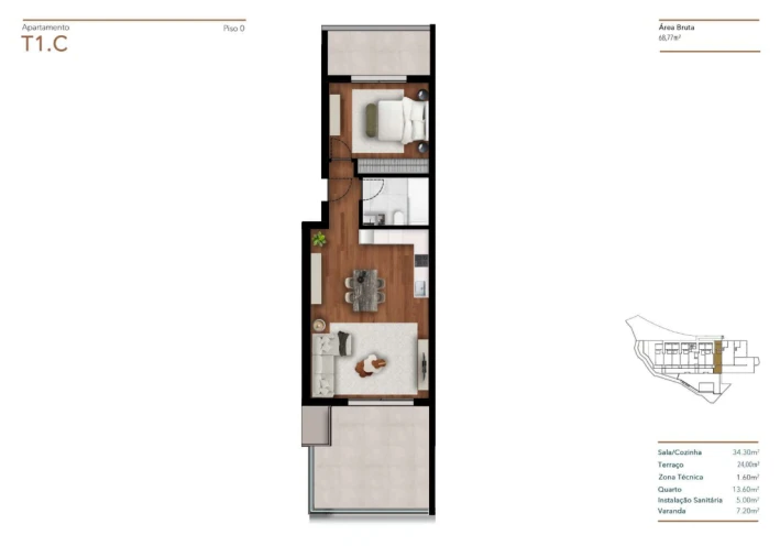 Apartamento T1 para Venda em Funchal (Santa Luzia) Foto 16