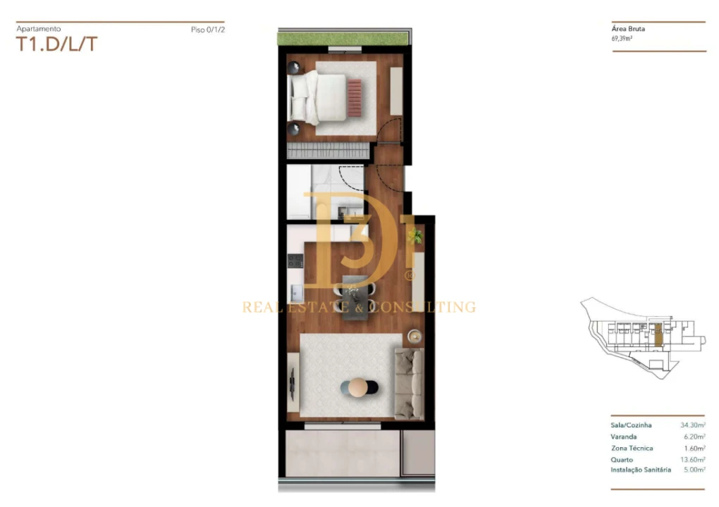 Apartamento T1 para Venda em Funchal (Santa Luzia) Foto 2