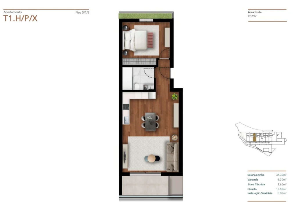 Apartamento T1 para Venda em Funchal (Santa Luzia) Foto 18