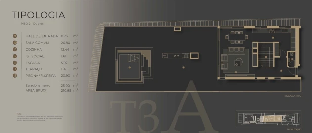 Apartamento T3 para Venda em São Martinho
