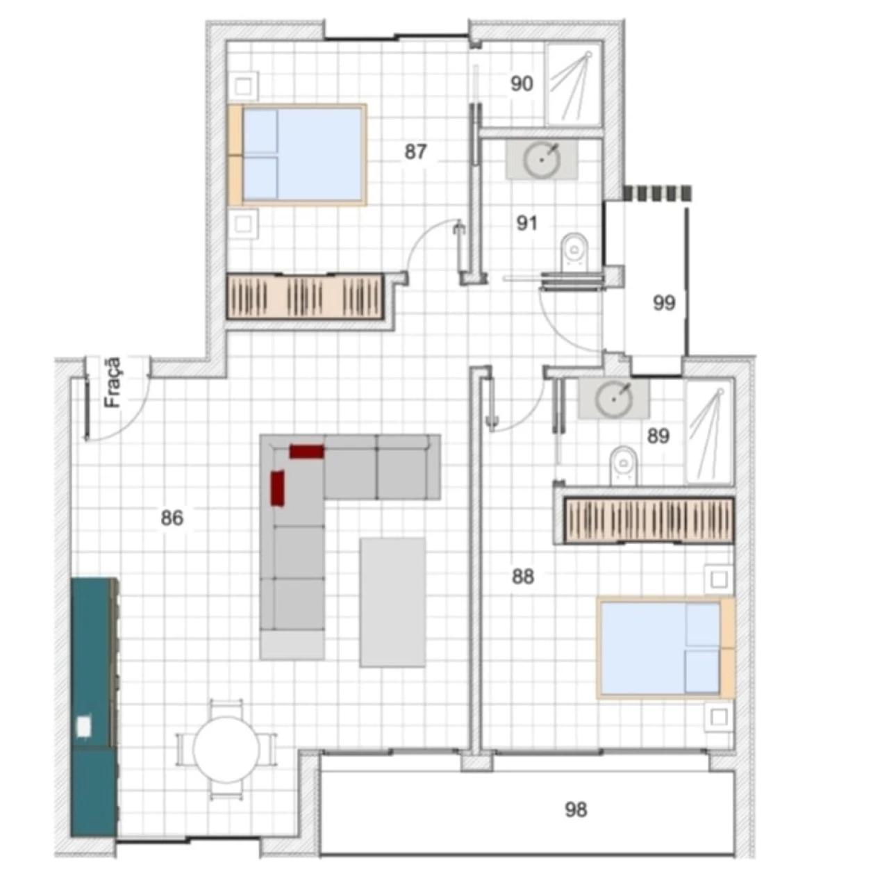 Apartamento T2 para Venda em Caniço Foto 7